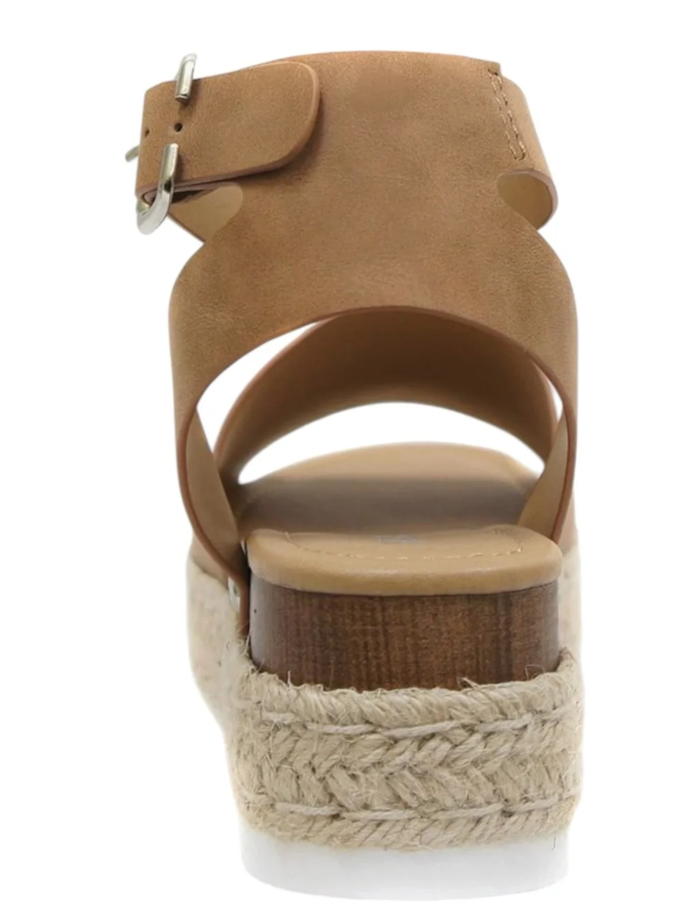 Soda TOPIC Open Toe Ankle Strap Espadrilles Flatform Wedge Sandal Size 8.5